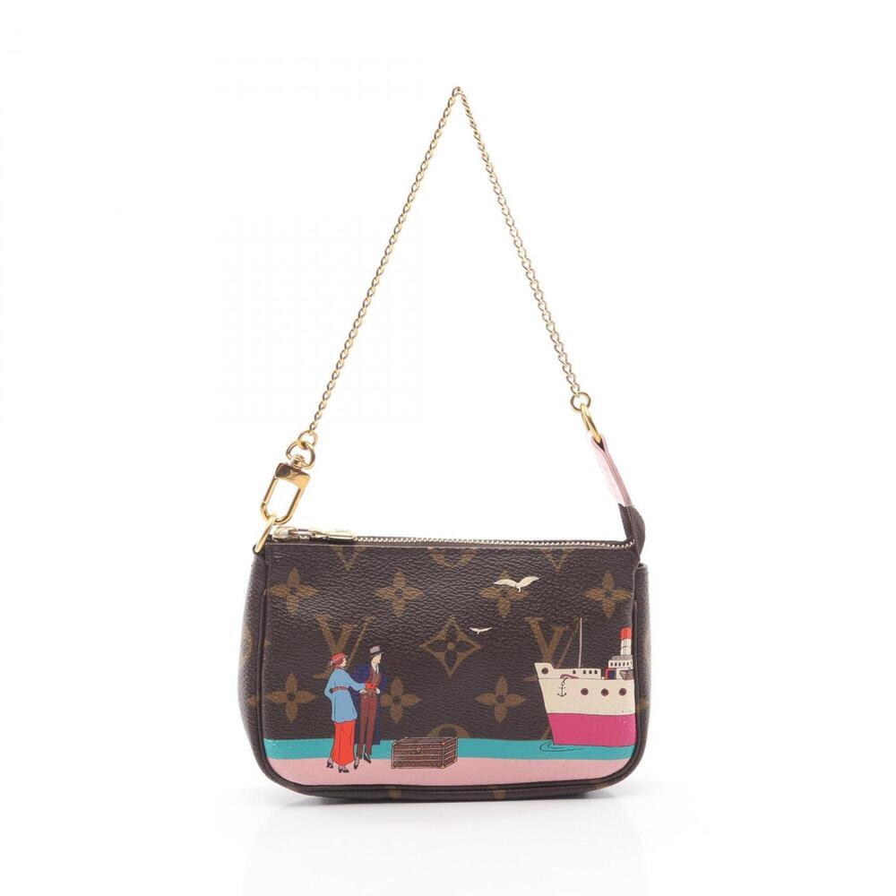 Louis Vuitton Mini Pochette Accessoires Monogram Illustré Handbag, Monogram, ...